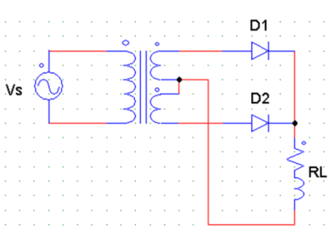 Center tapped full wave rectifier circuit: Để hiểu rõ hơn về mạch chỉnh lưu full wave với trung tâm chia, bạn nên xem ngay hình ảnh liên quan. Sự đơn giản và hiệu quả của mạch này sẽ khiến bạn cảm thấy thích thú đấy!