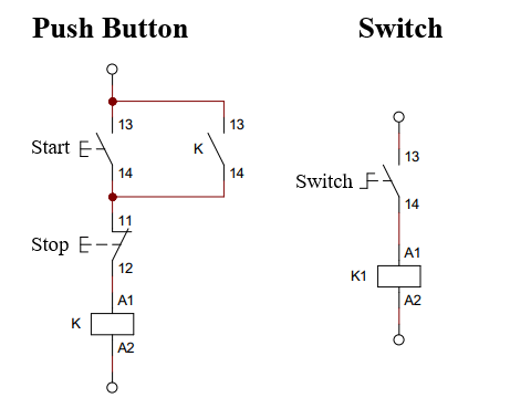 Start Stop Contactor Wiring Diagram (3 Circuits)
